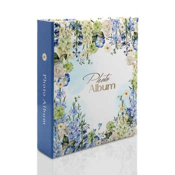 Album na zdjęcia wsuwane Flower Niebieski na 200 zdjęć 10x15